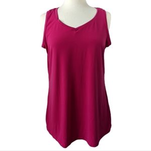 Susan Graver Pink Sleeveless Top NWT